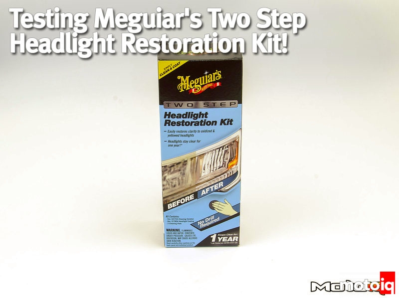 Meguiars Two Step Headlight Restoration Kit, Restores Headlights to Clear  Finish