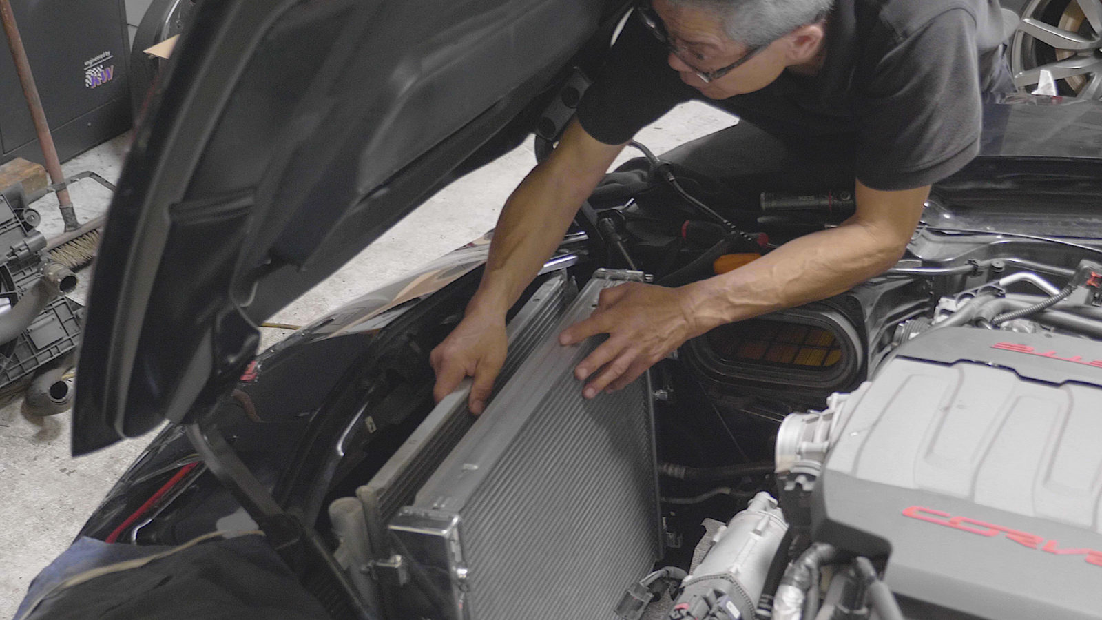 WATCH: Track Testing the New CSF Radiator on Project C7 Corvette! - MotoIQ